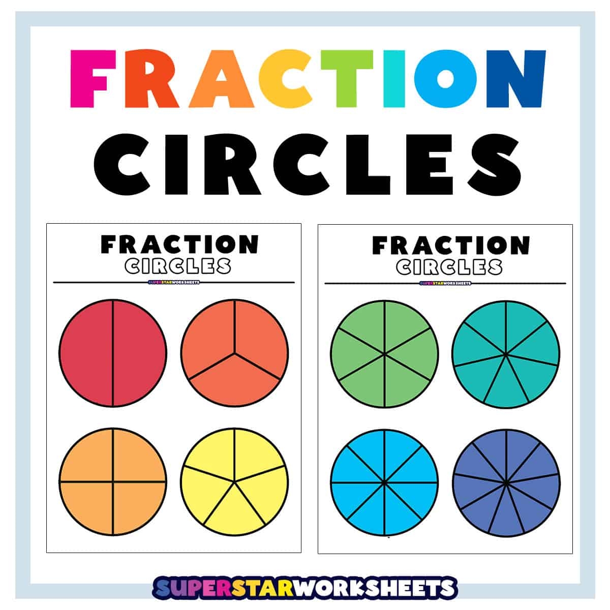 Free Printable Blank Fraction Circles