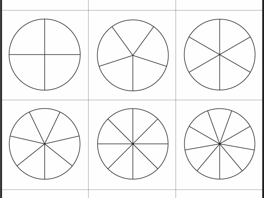 Fraction Circles Template Printable Fraction Circles 1 Worksheet FREE Printable Worksheets Worksheetfun