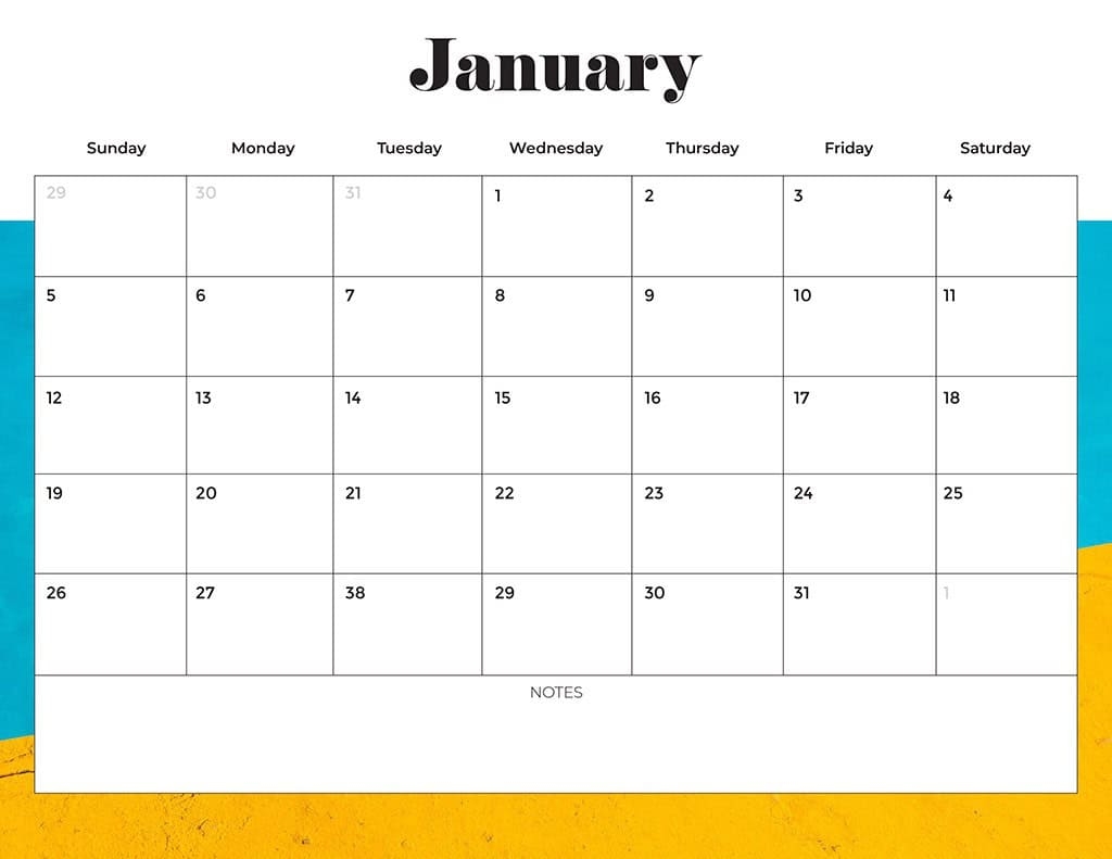 Blank Calendars For 2025
