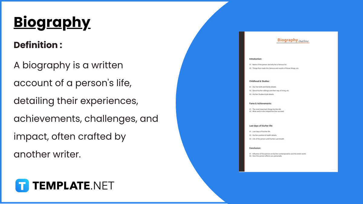 Free 38 Biography Templates DOC PDF Excel