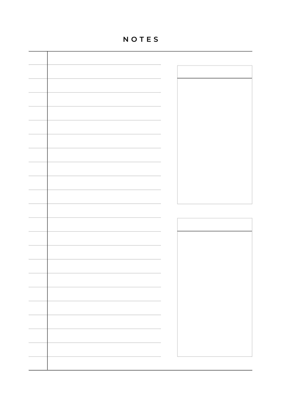 Free And Customizable Notes Templates