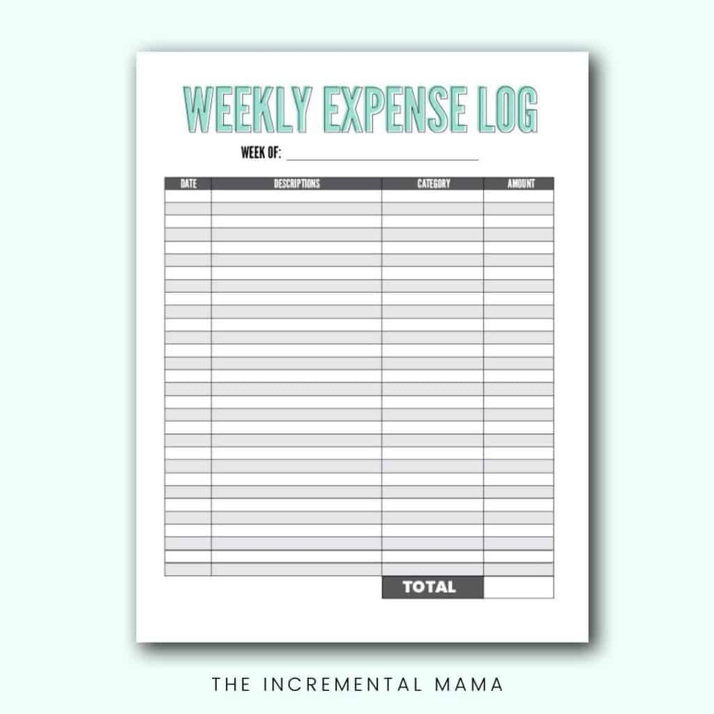 Beginner Blank Budget Worksheet Printable