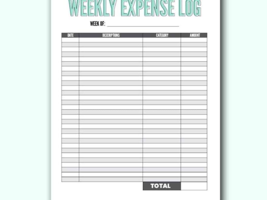 Free Blank Budget Worksheet Printables To Take Charge Of Your Finances