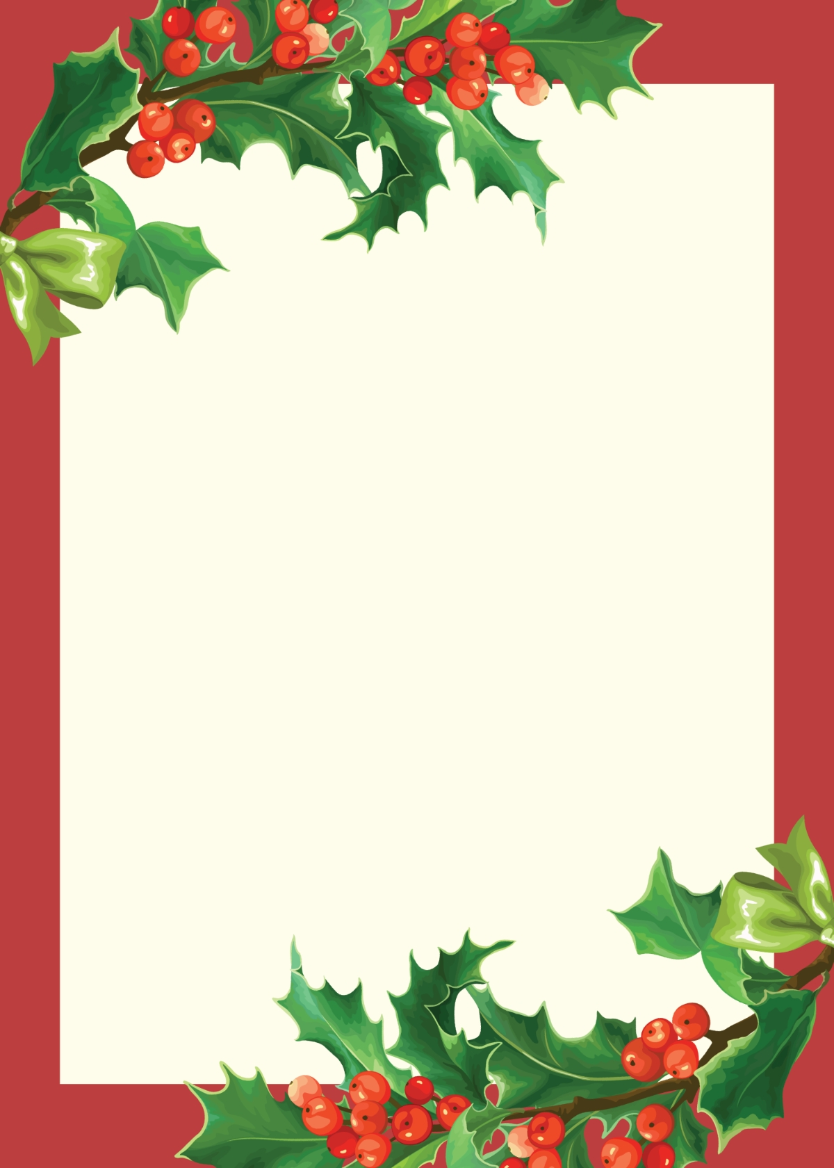 Free Blank Christmas Card Template To Edit Online