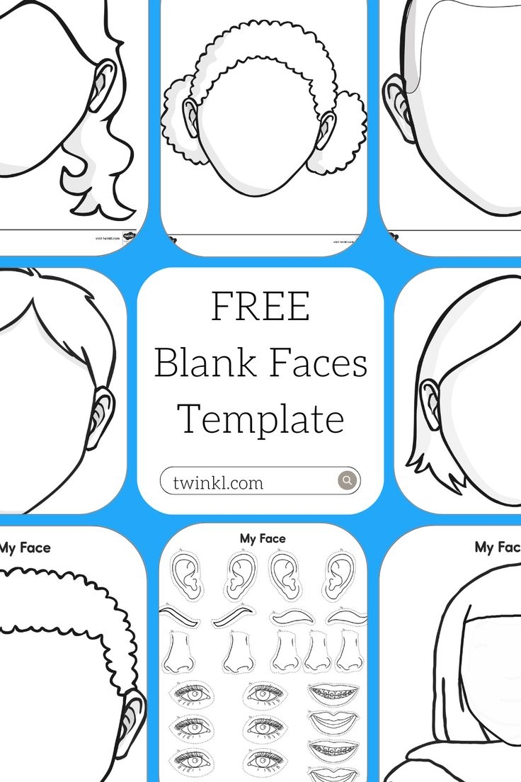 FREE Blank Faces Template