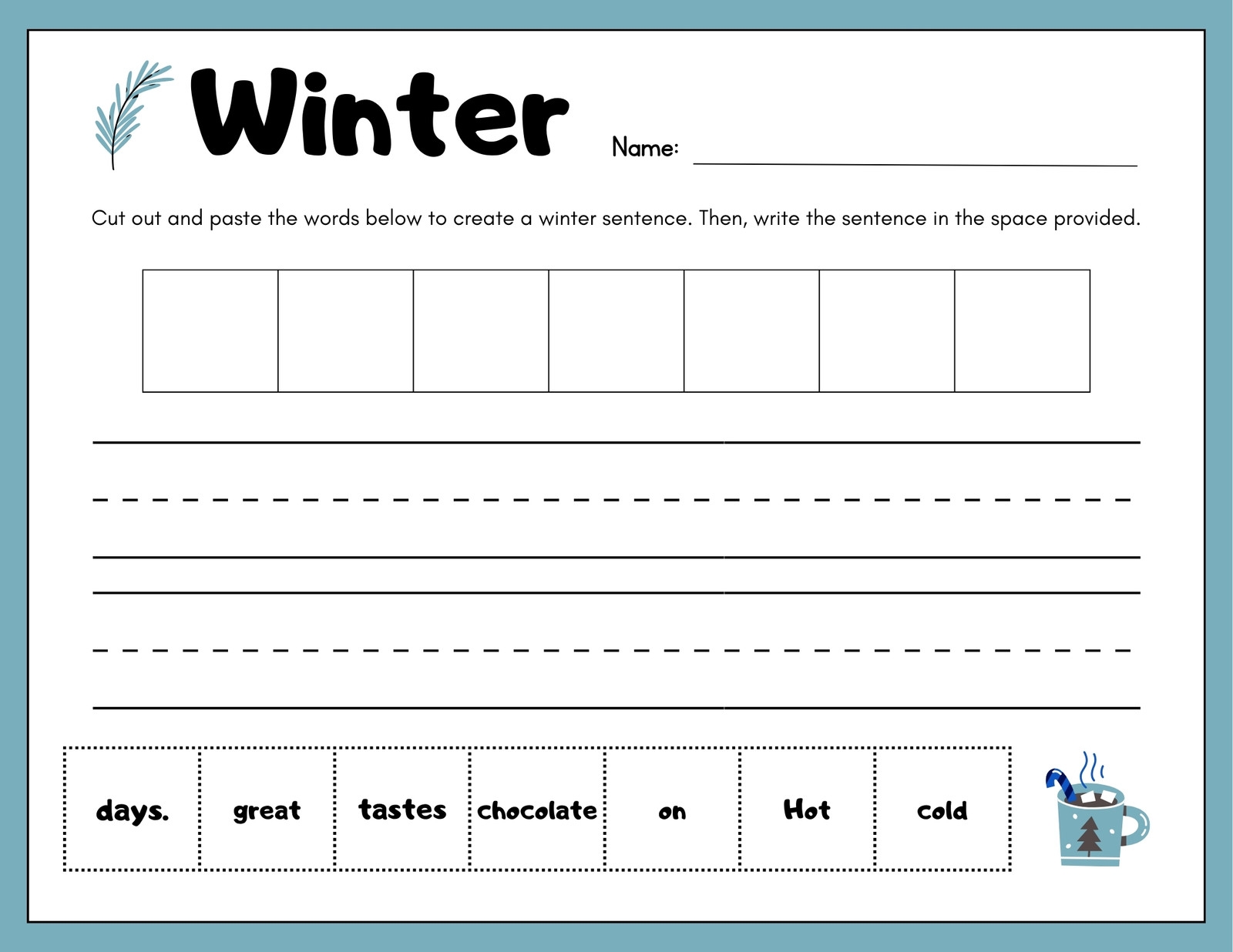 Free Custom 1st Grade Writing Worksheet Templates Canva