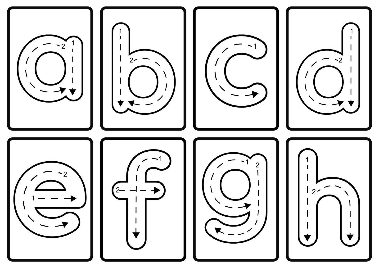 Printable Blank Alphabet Coloring Pages