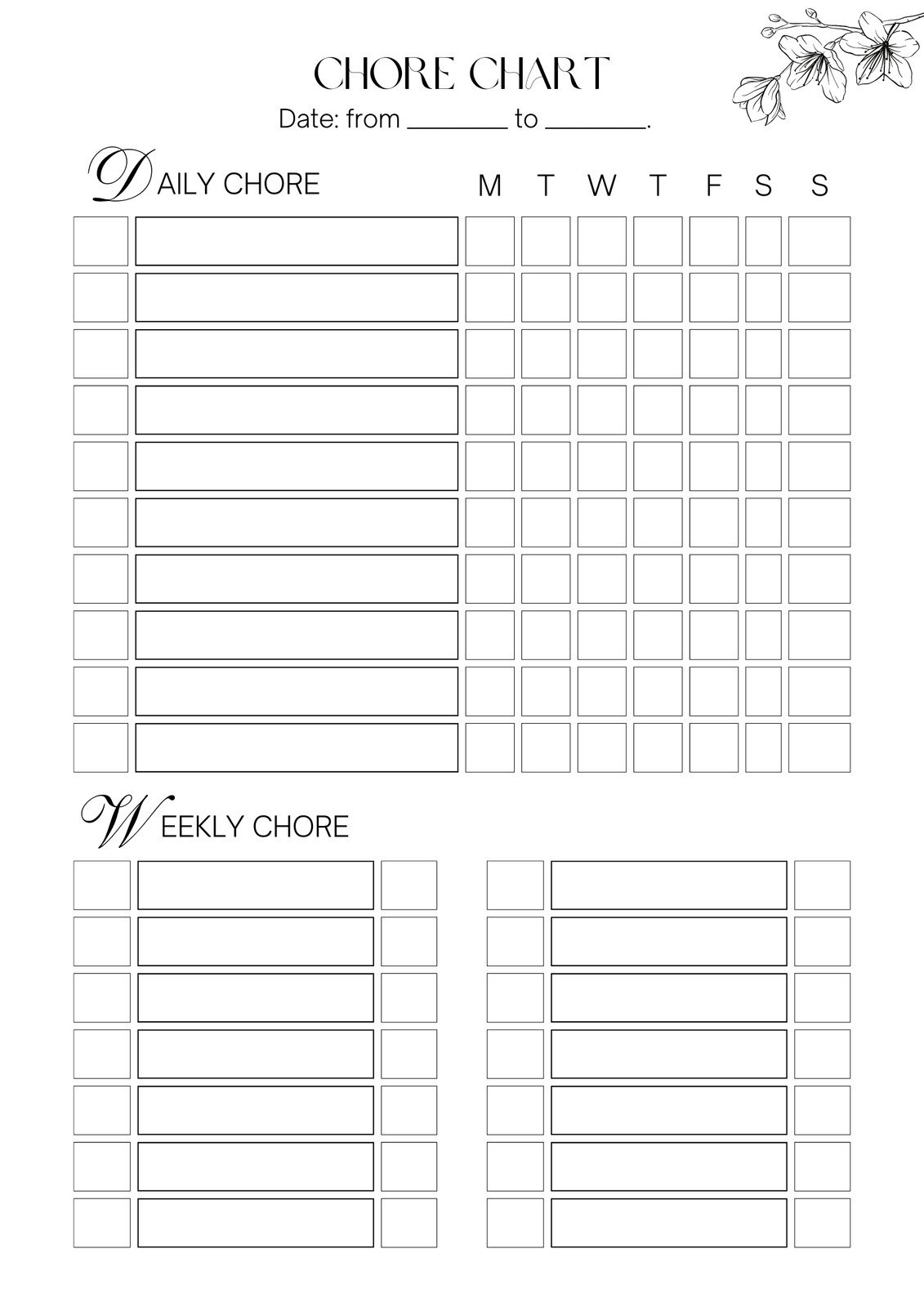 Free Customizable Chore Chart Templates To Print Canva Worksheets Library