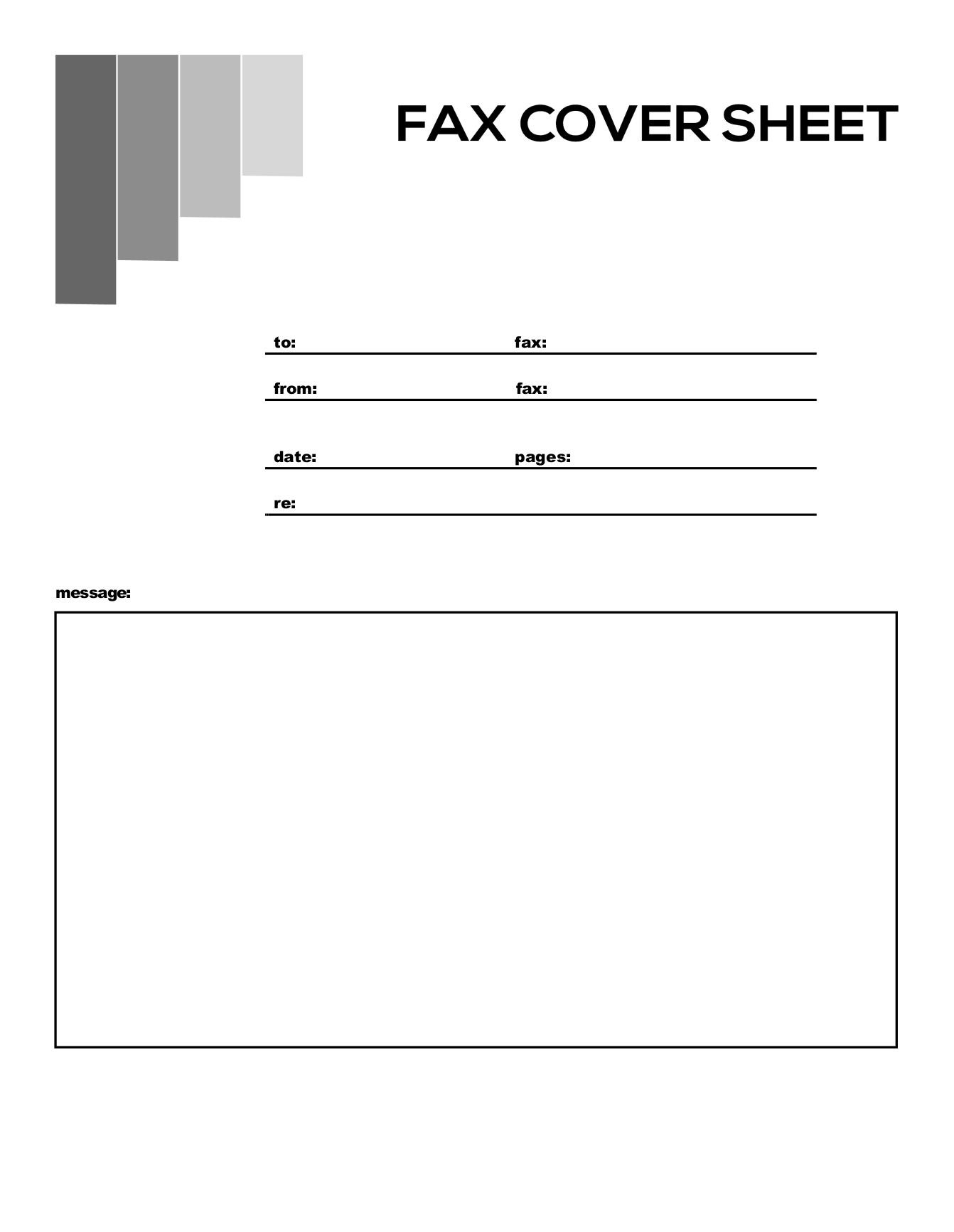 Free Fax Basic Cover Sheets FaxBurner