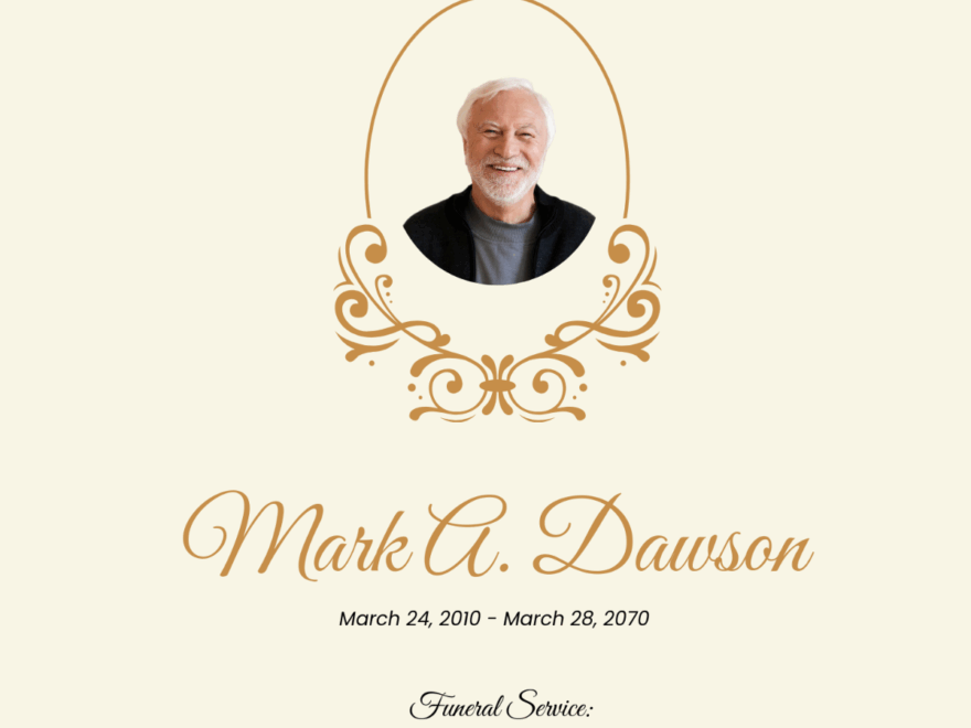 Free Funeral Templates Editable And Printable