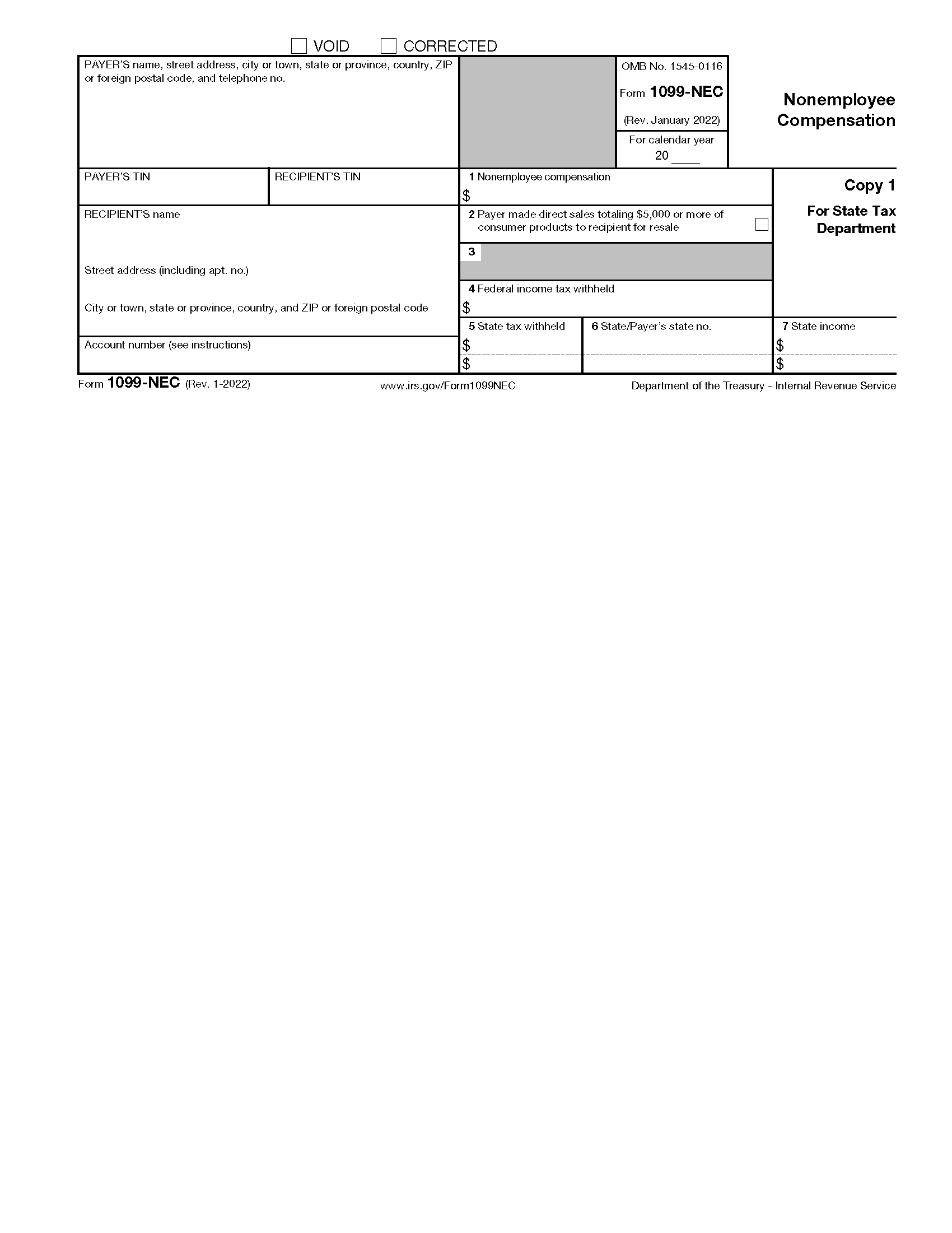 Blank Printable Form I 20