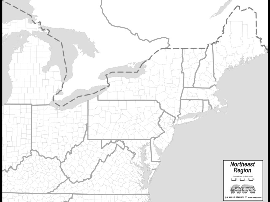 FREE MAP OF NORTHEAST STATES
