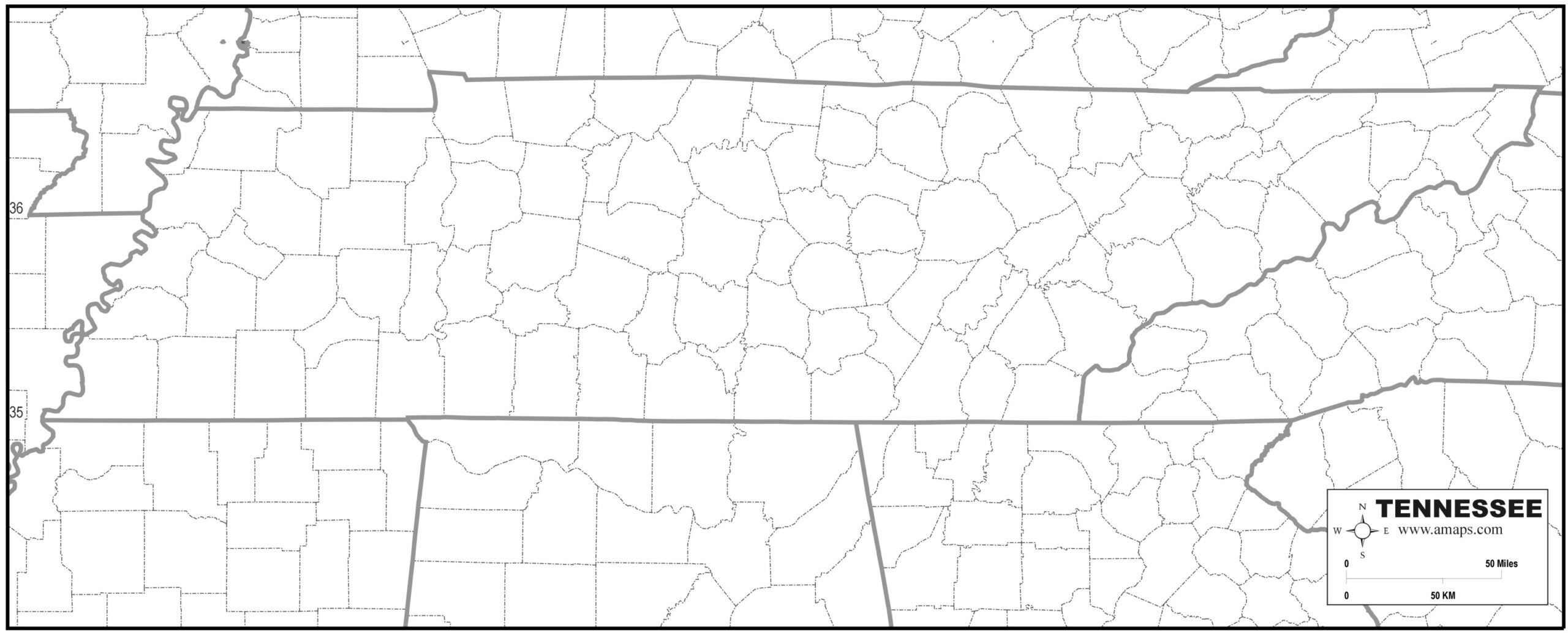 FREE MAP OF TENNESSEE