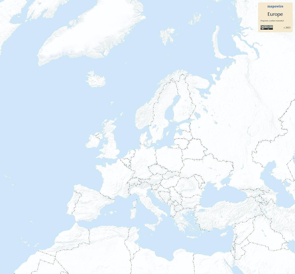 Blank Europe Map 1914 Printable