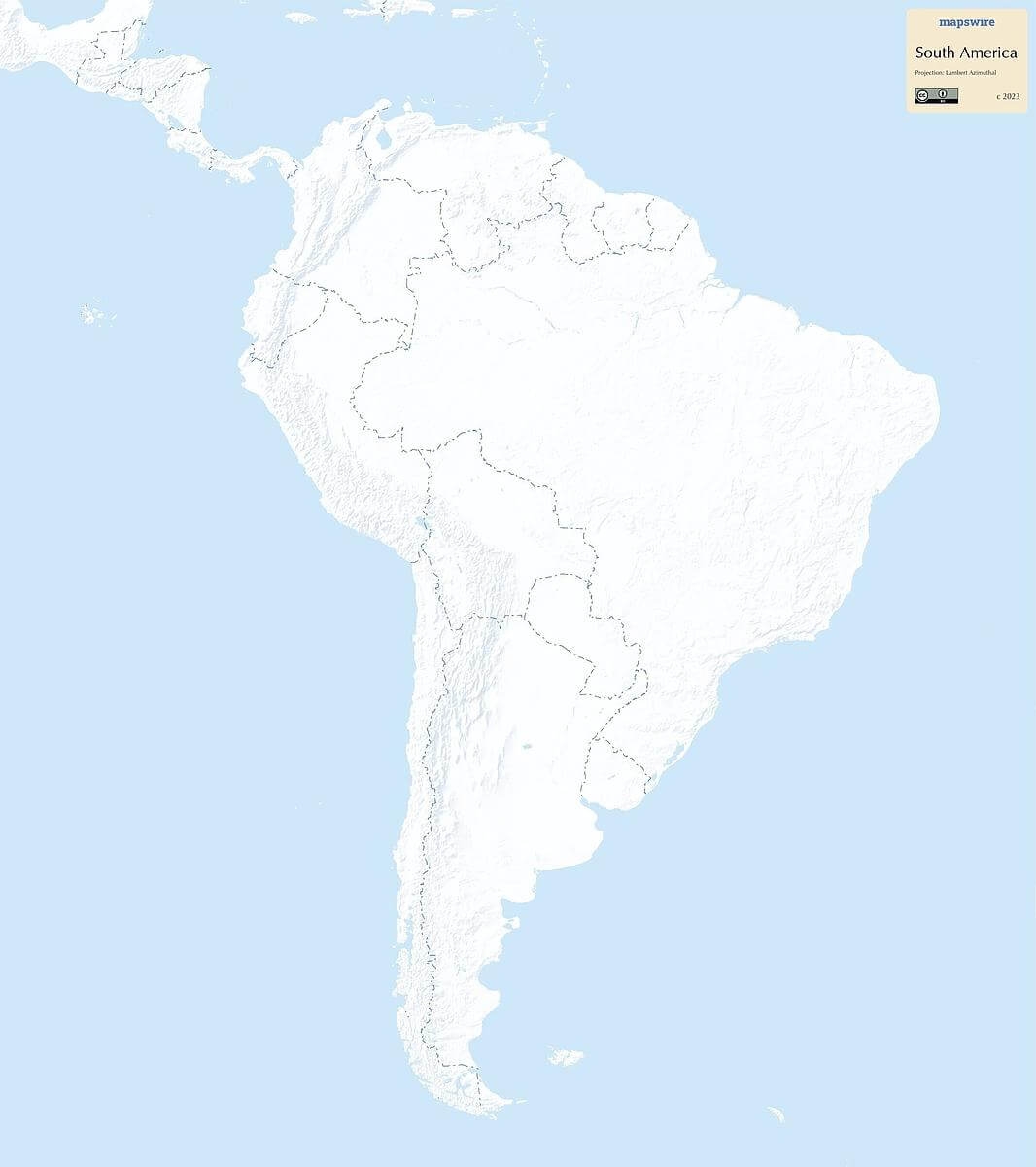 Free Maps Of South America Mapswire
