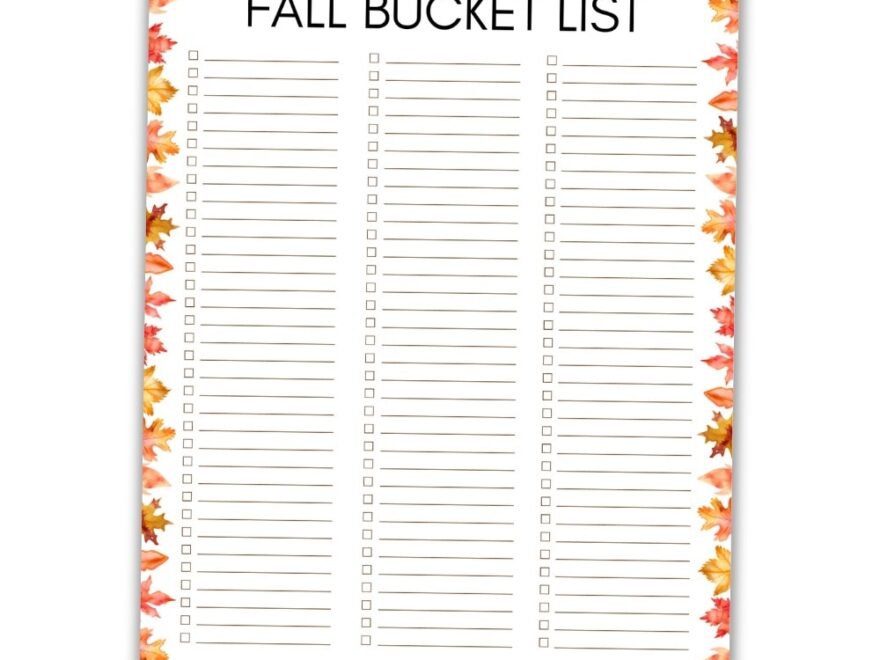 Free PDF The ULTIMATE Fall Bucket List 100 Things To Do In The Fall The Craft at Home Family