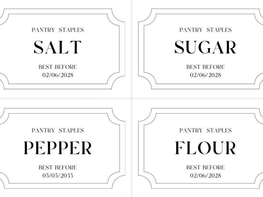 Free Printable And Customizable Kitchen Label Templates Canva