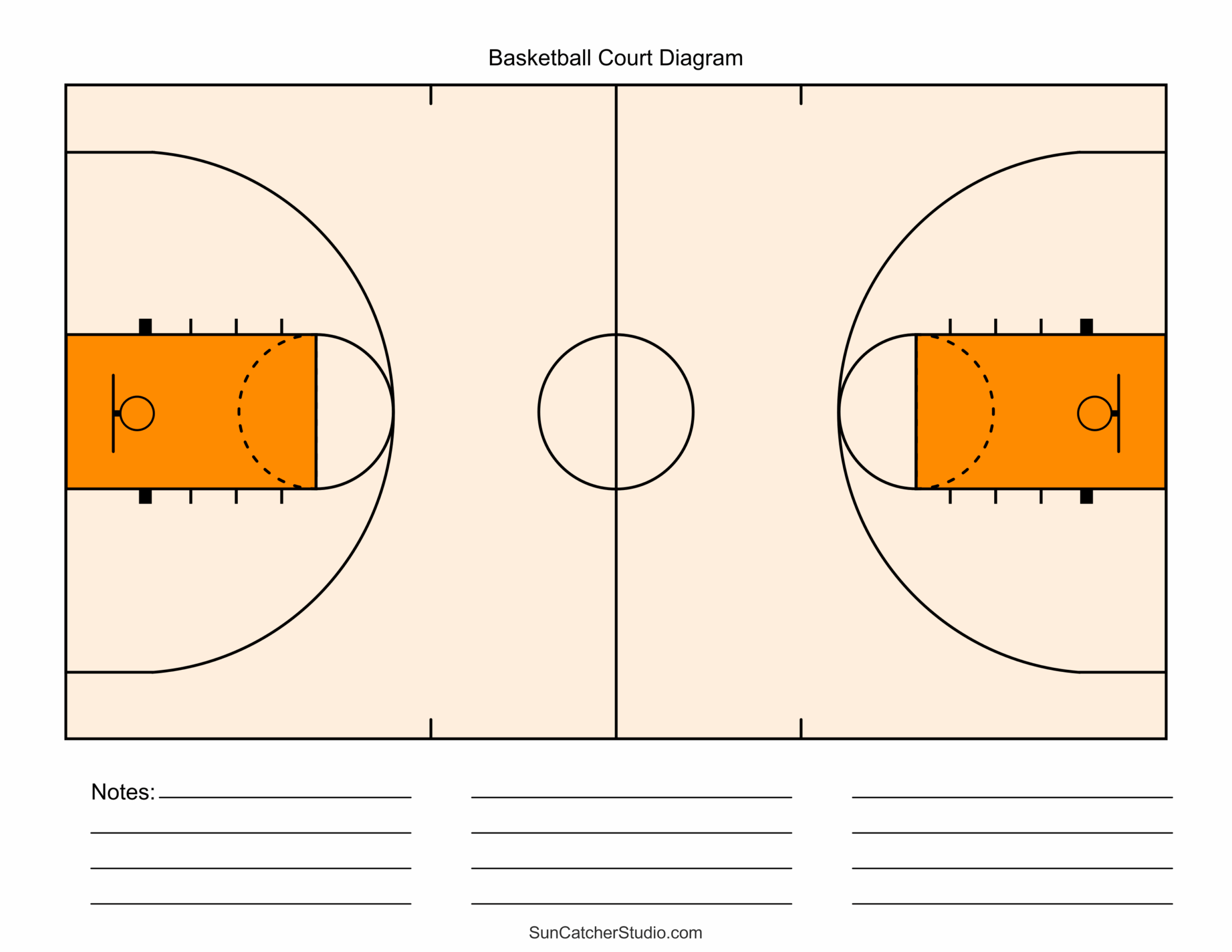 Free Printable Basketball Court Diagrams Layout Free Printables Monograms Design Tools Patterns DIY Projects