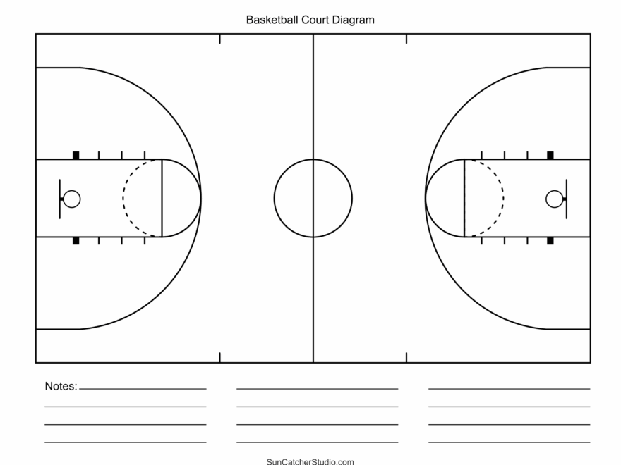 Free Printable Basketball Court Diagrams Layout Free Printables Monograms Design Tools Patterns DIY Projects