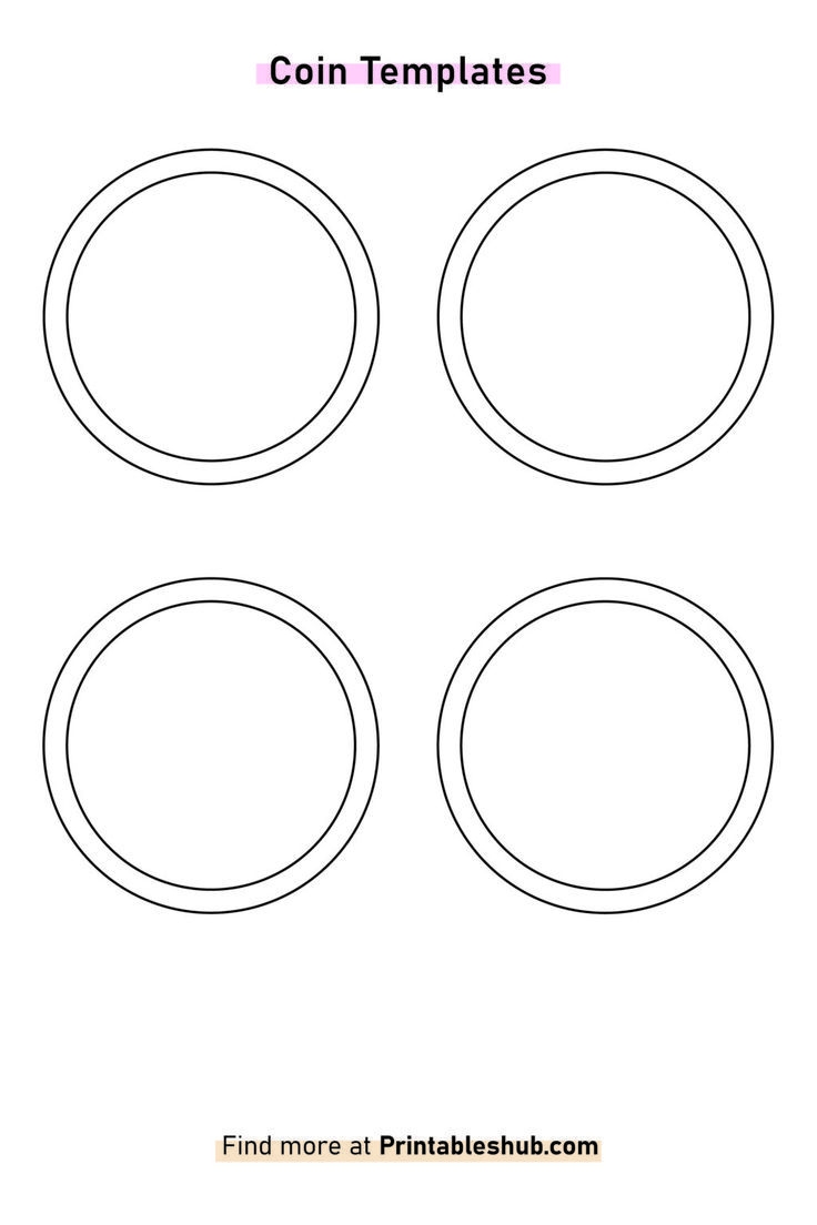 Free Printable Blank Coin Template PDF