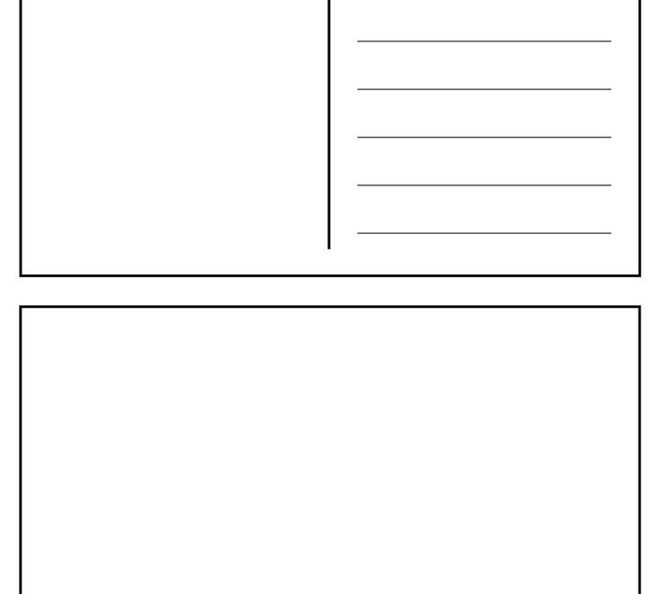 Free Printable Blank Postcard Template PDF