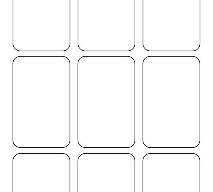 Free Printable Blank Trading Card Template PDF