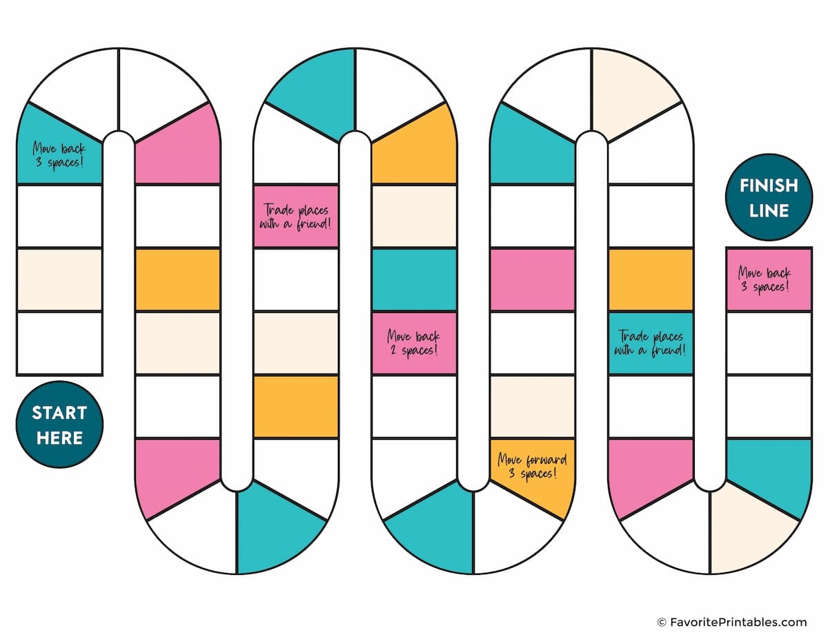 Free Printable Board Game Template Favorite Printables Worksheets Library