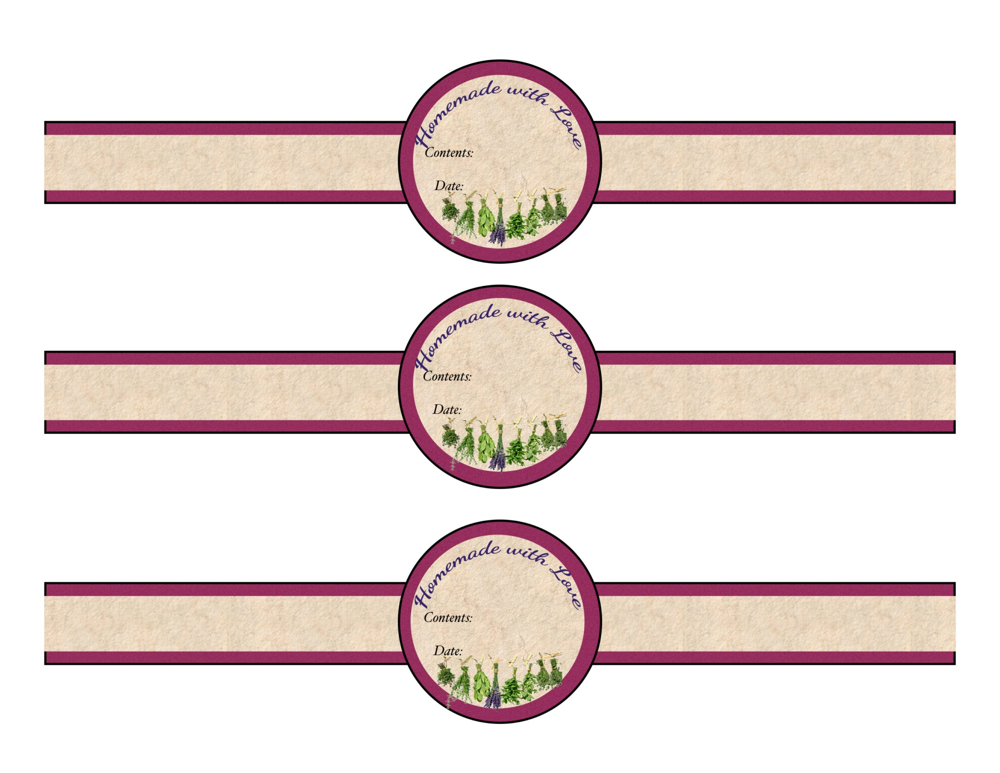 Free Printable Blank Jar Labels