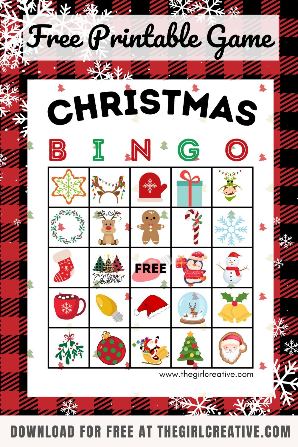 Printable Blank Christmas Bingo Cards