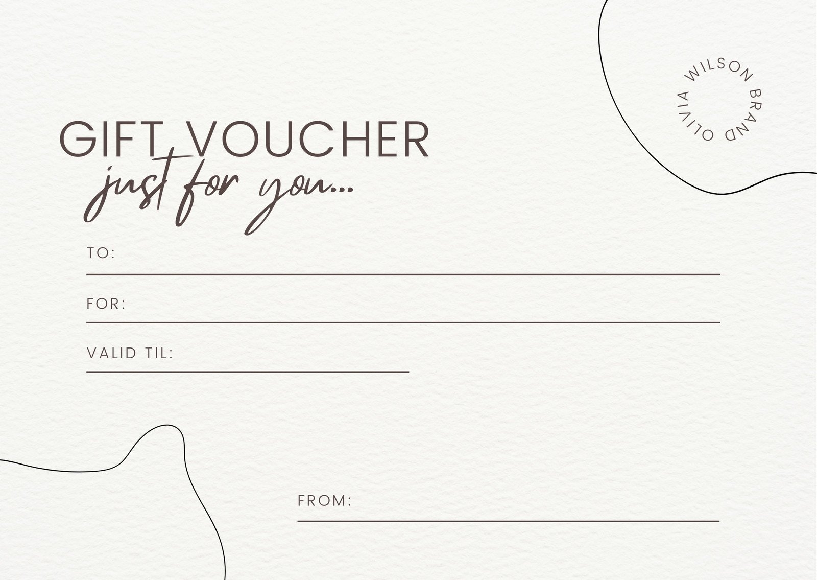 Free Printable Blank Gift Certificates