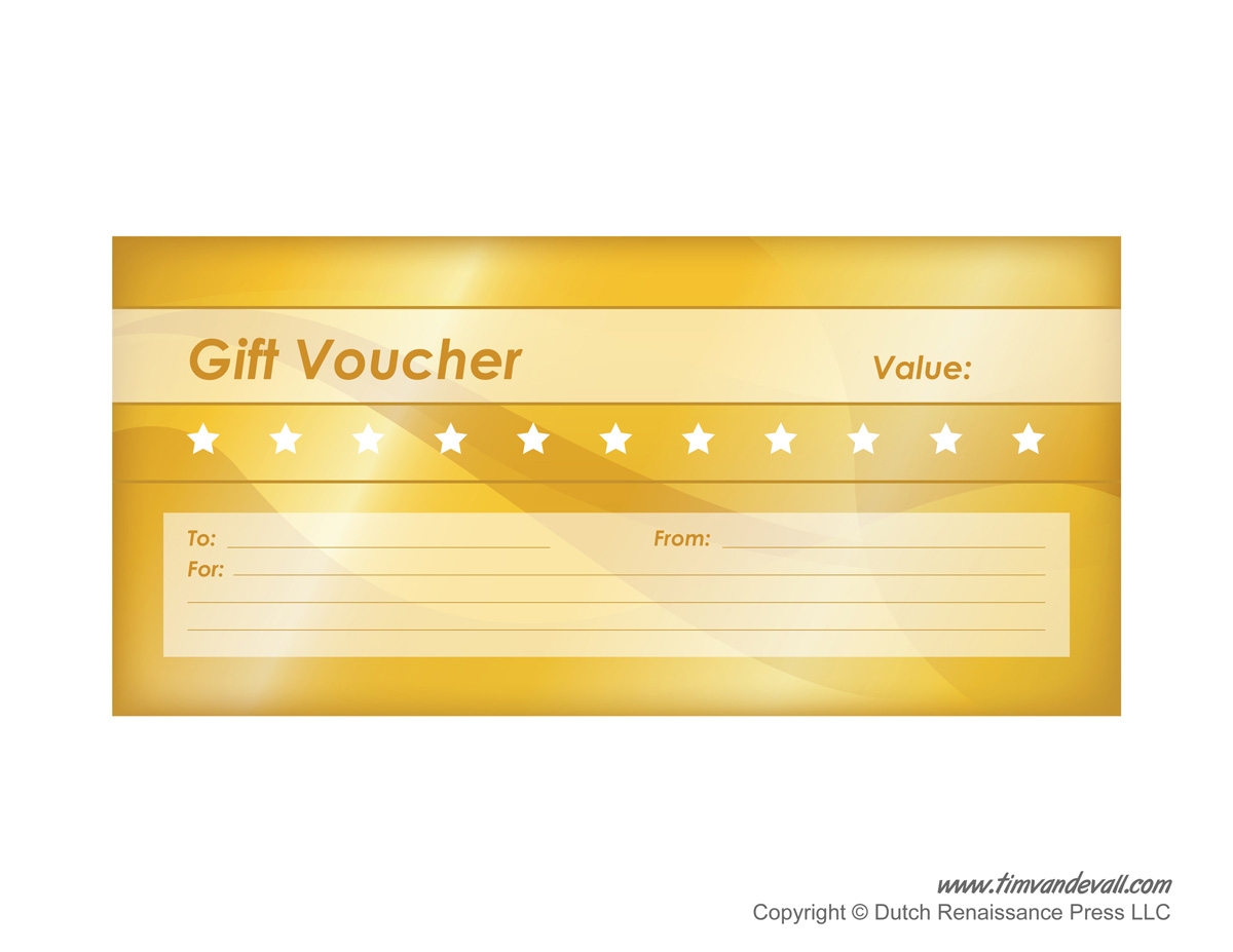 Free Printable Gift Voucher Templates Blank Gift Vouchers