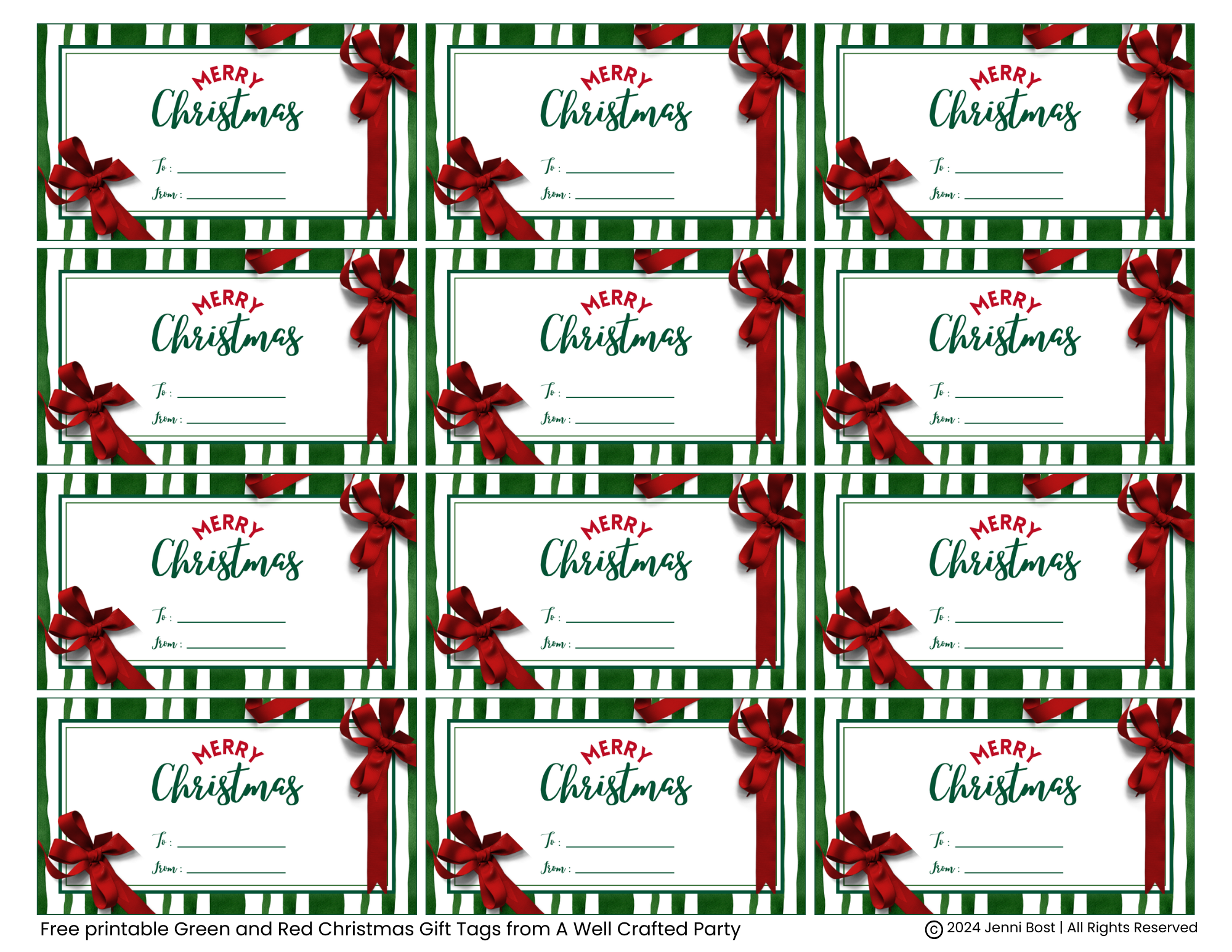 Free Printable Blank Gift Tags