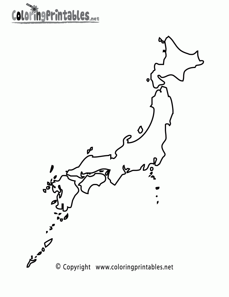 Blank Map Of Japan Printable