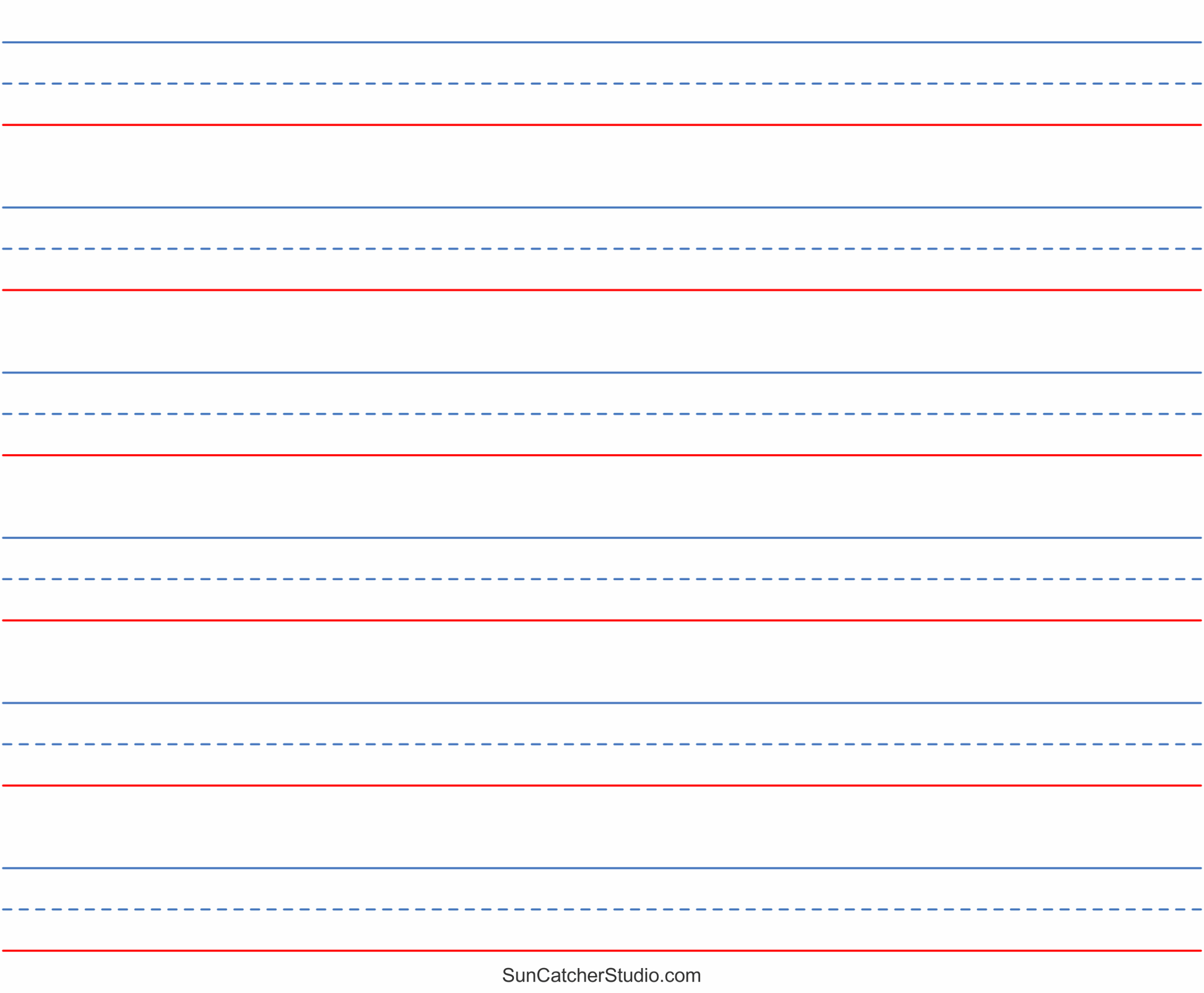 Blank College Lined Paper Printable
