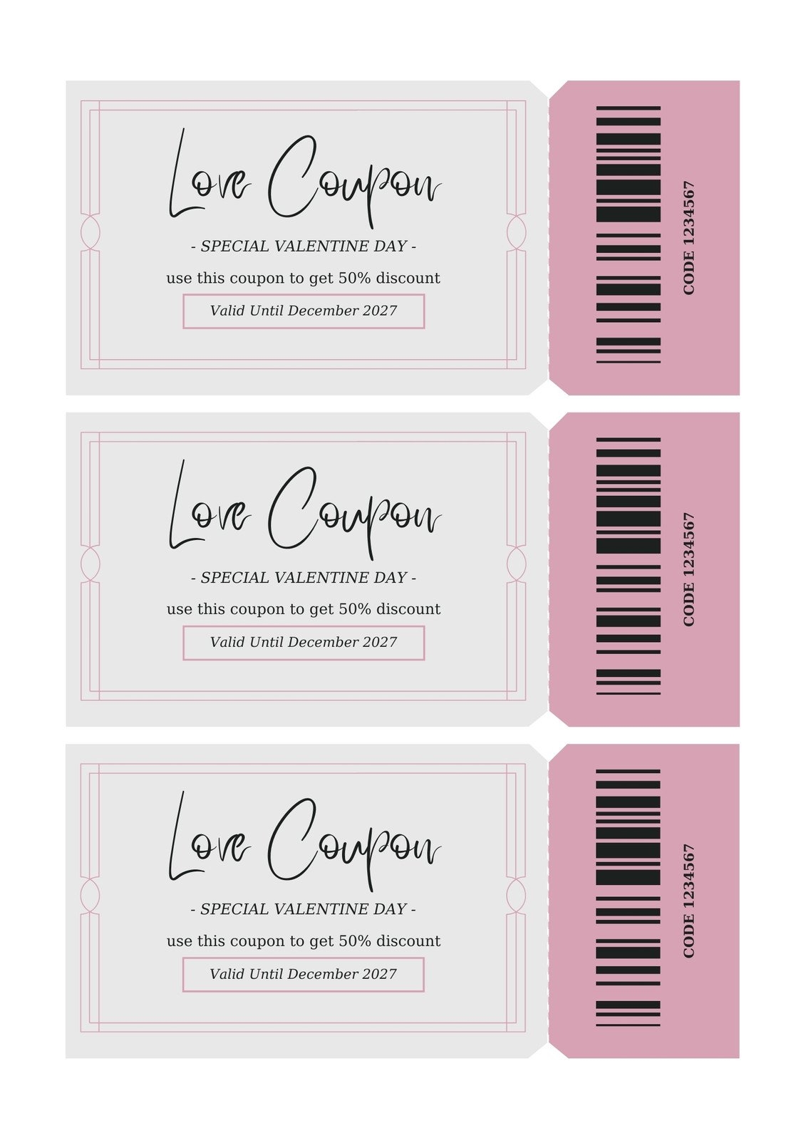 Free Printable Love Coupon Templates Canva Free Printable Love Coupon Templates Canva