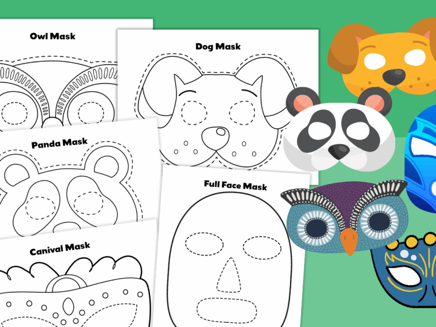 Free Printable Mask Templates For Characters Animals And More