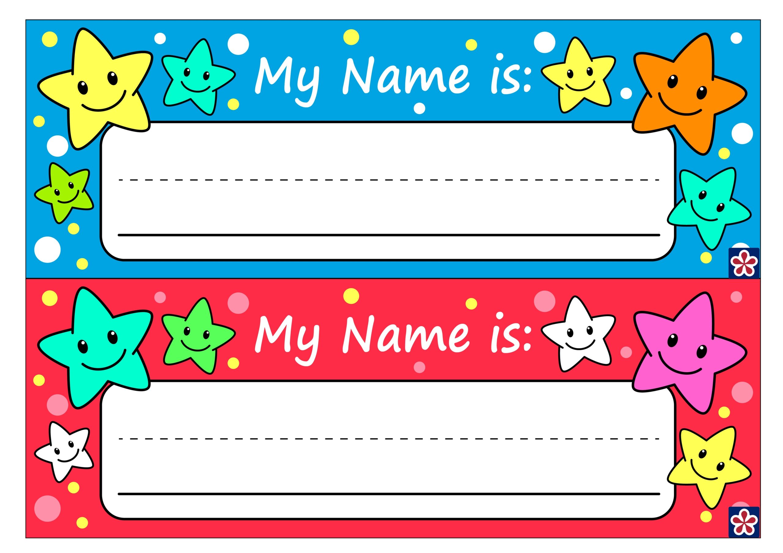 Printable Blank Name Tags Free