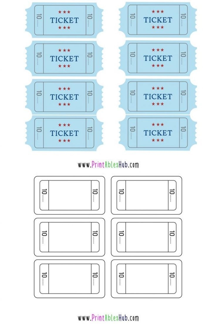 Free Printable Raffle Tickets With Blank Template PDF Included 