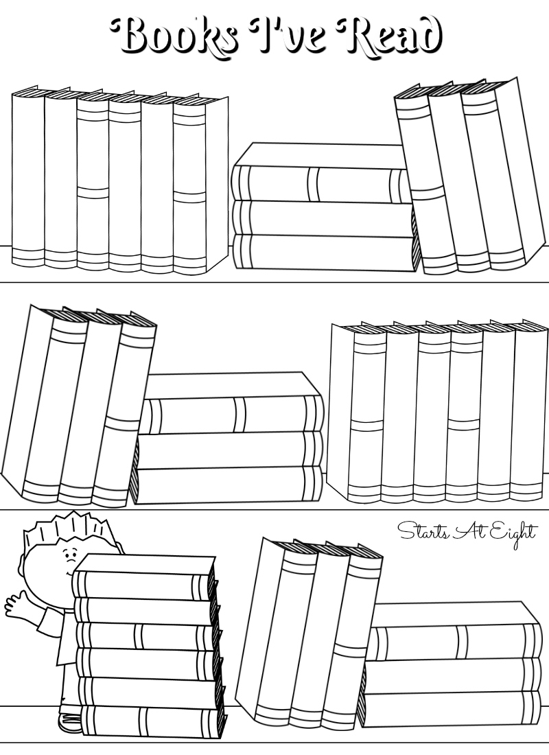 FREE Printable Reading Logs Full Sized Or Adjustable For Your Bullet Journal StartsAtEight