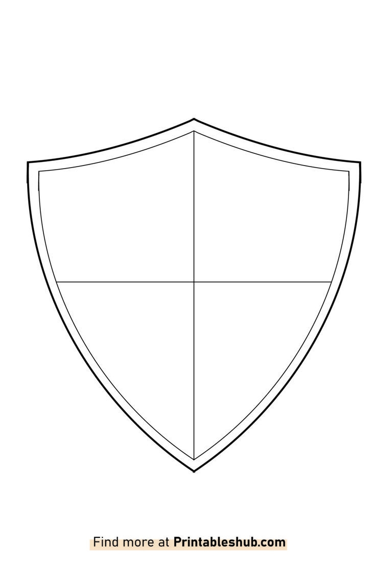 Free Printable Shield Templates PDF Included 