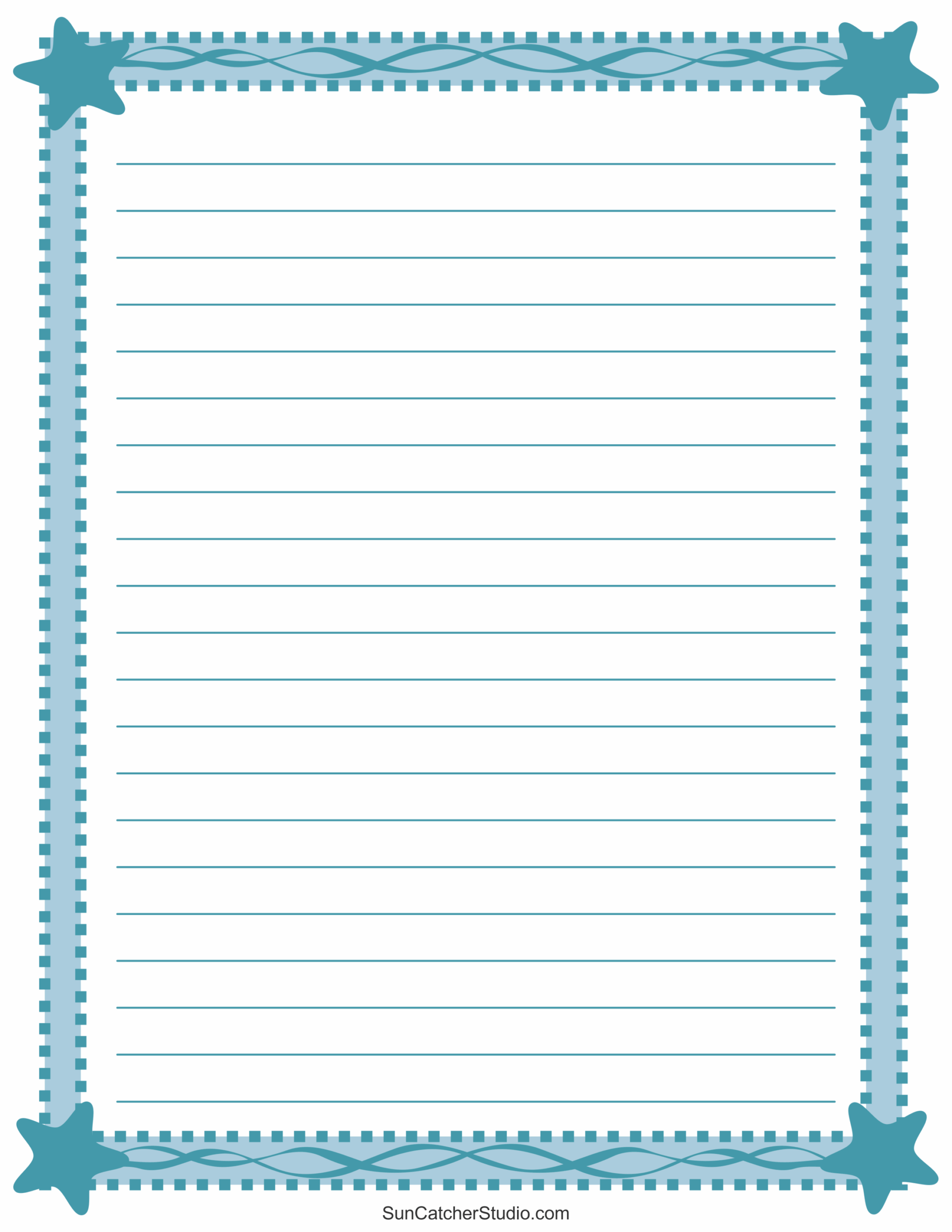 Free Printable Stationery And Lined Letter Writing Paper DIY Worksheets Library