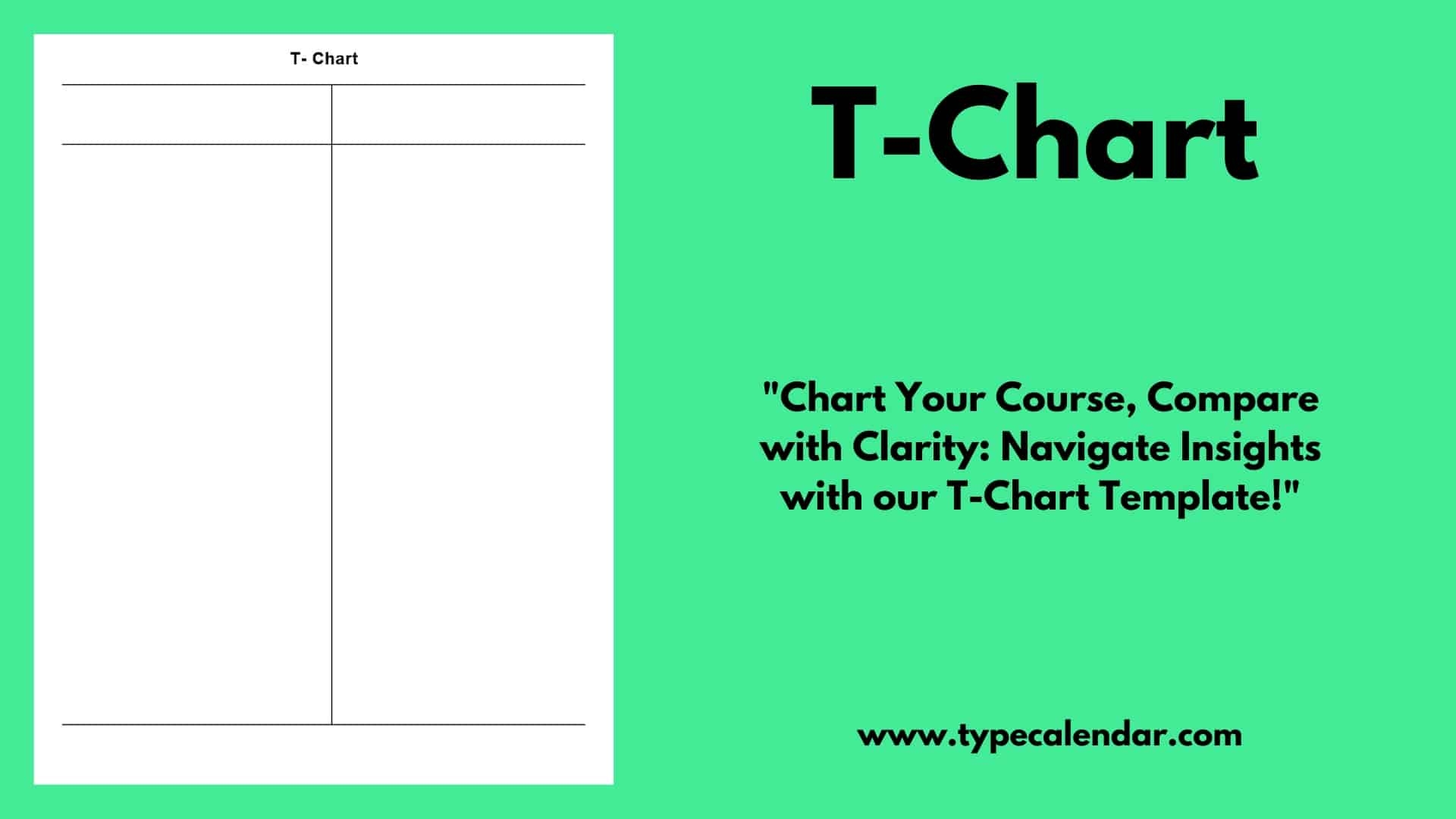 Blank Printable T Charts Free