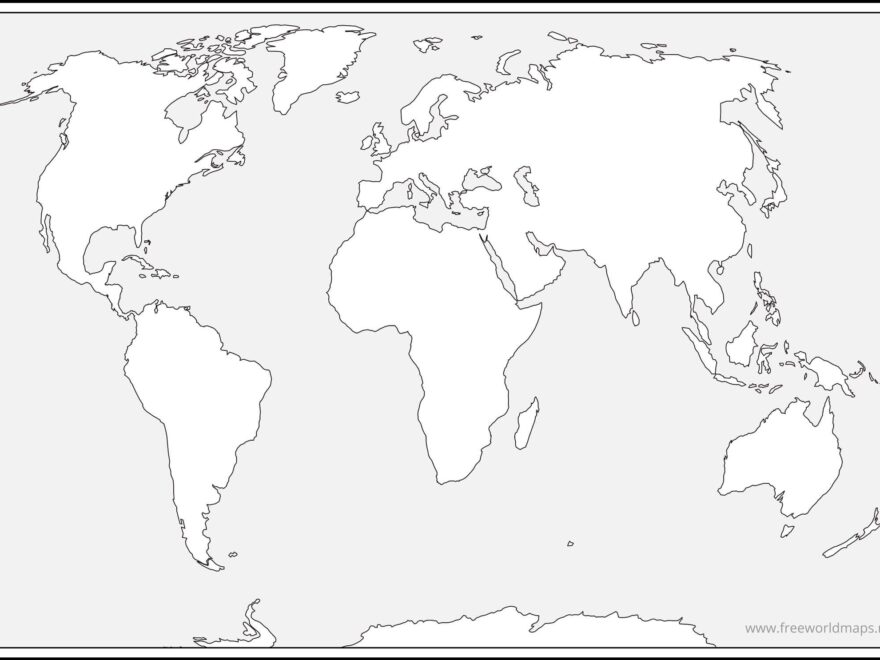 Free Printable World Maps