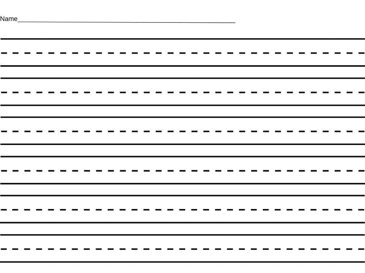 Free Printable Writing Paper For Kids