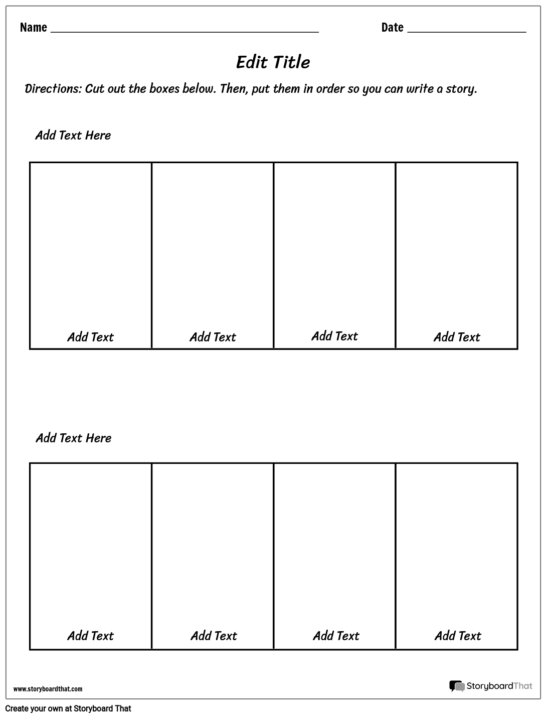 Free Sequencing Writing Worksheets Organize Your Story