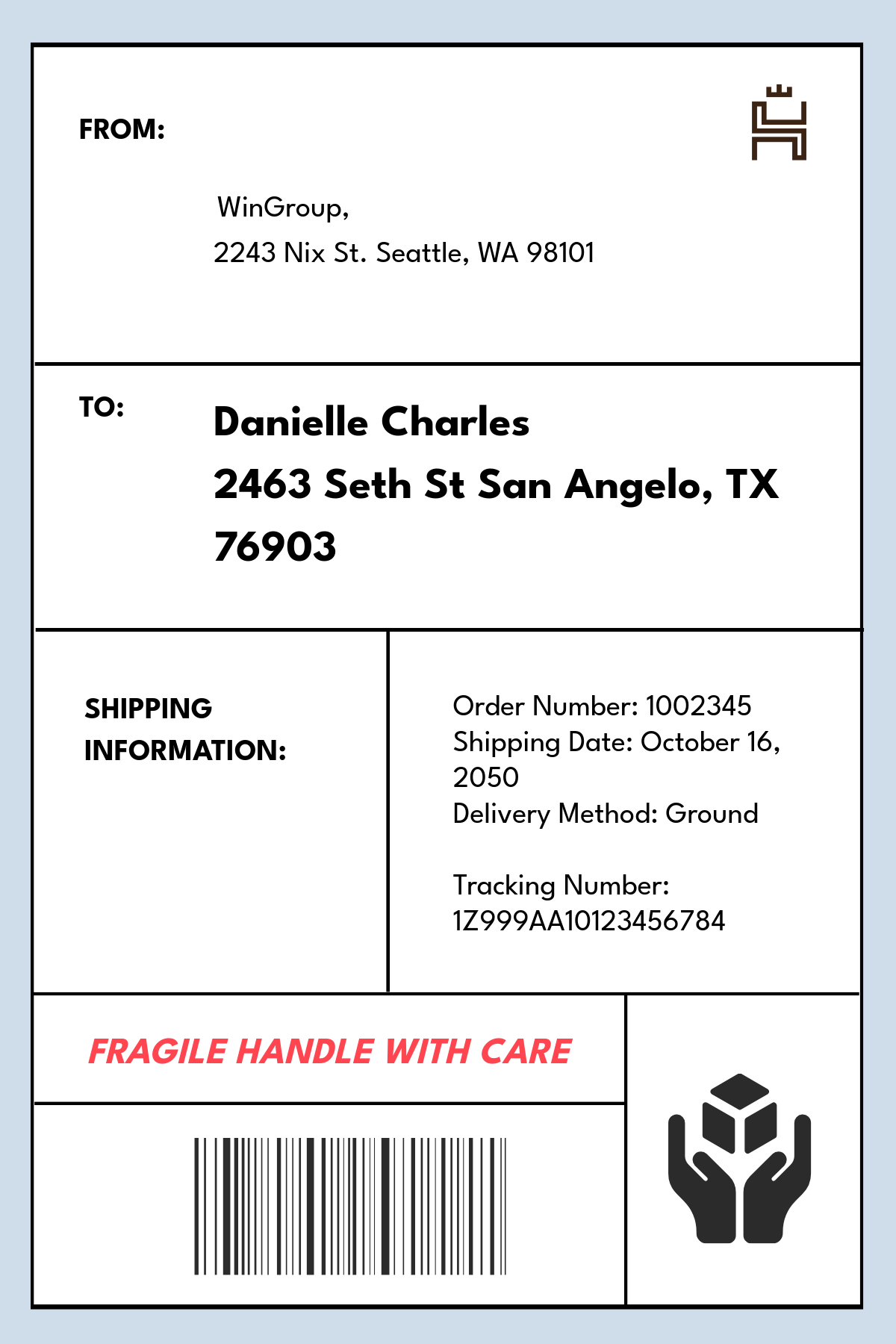 Free Shipping Label Templates Editable And Printable