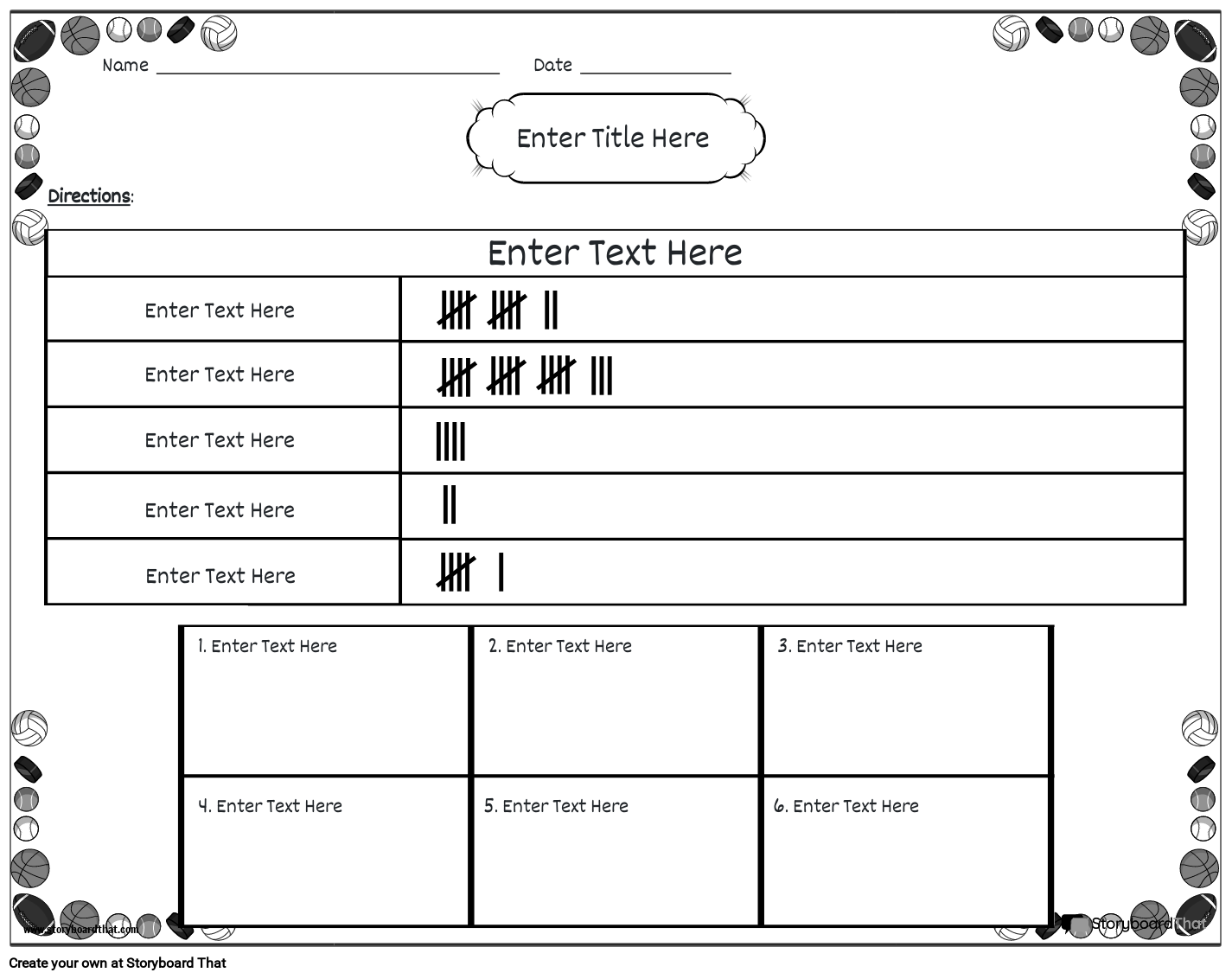 Free Tally Chart Templates Online Tally Chart Maker