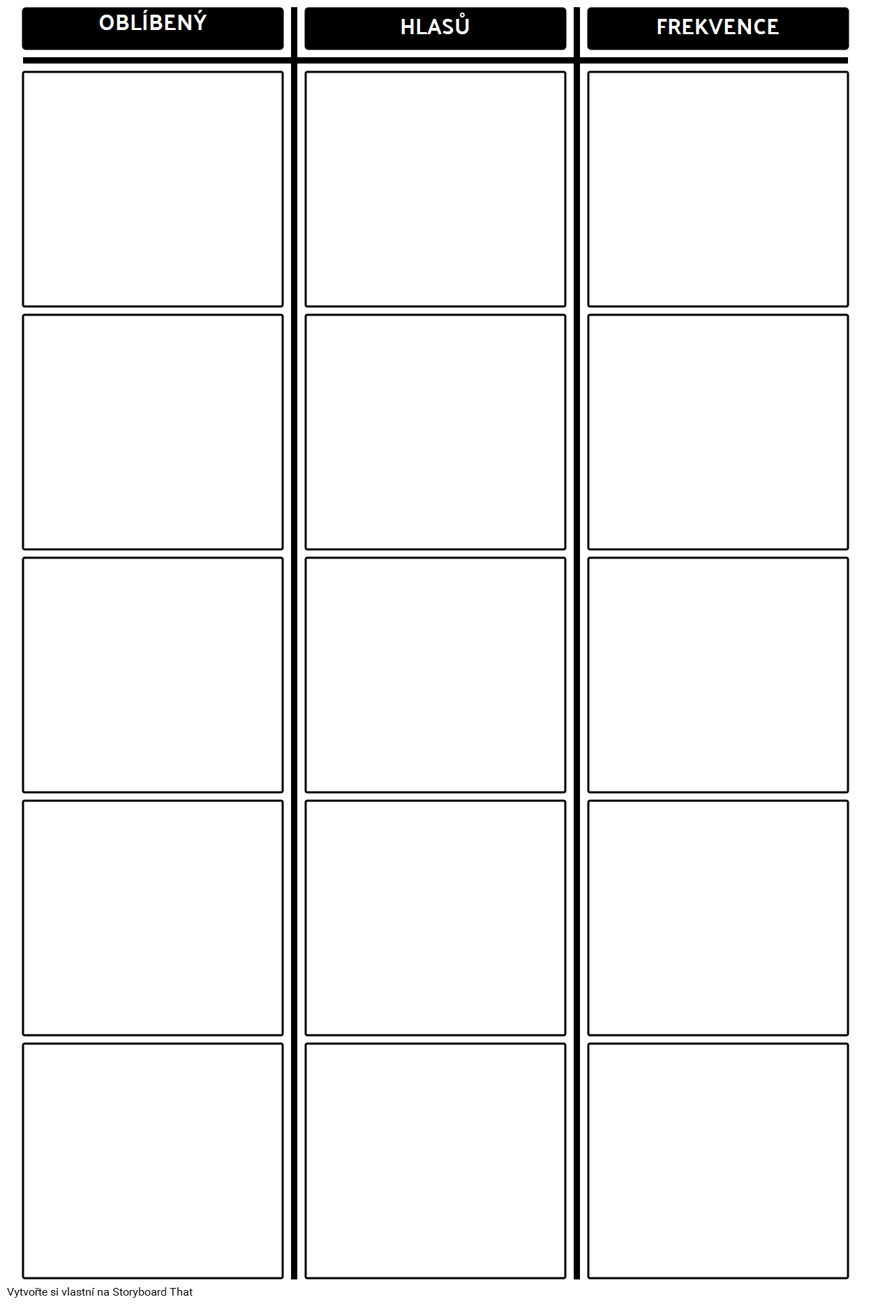 Frekvence Tally Chart Template Storyboard By Cs examples