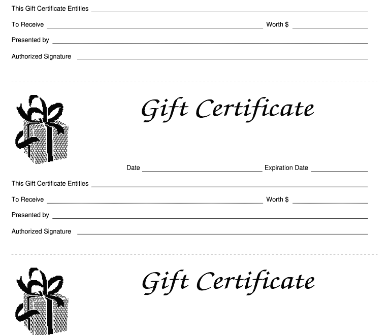 Gift Certificate Template Fill Online Printable Fillable Blank PdfFiller