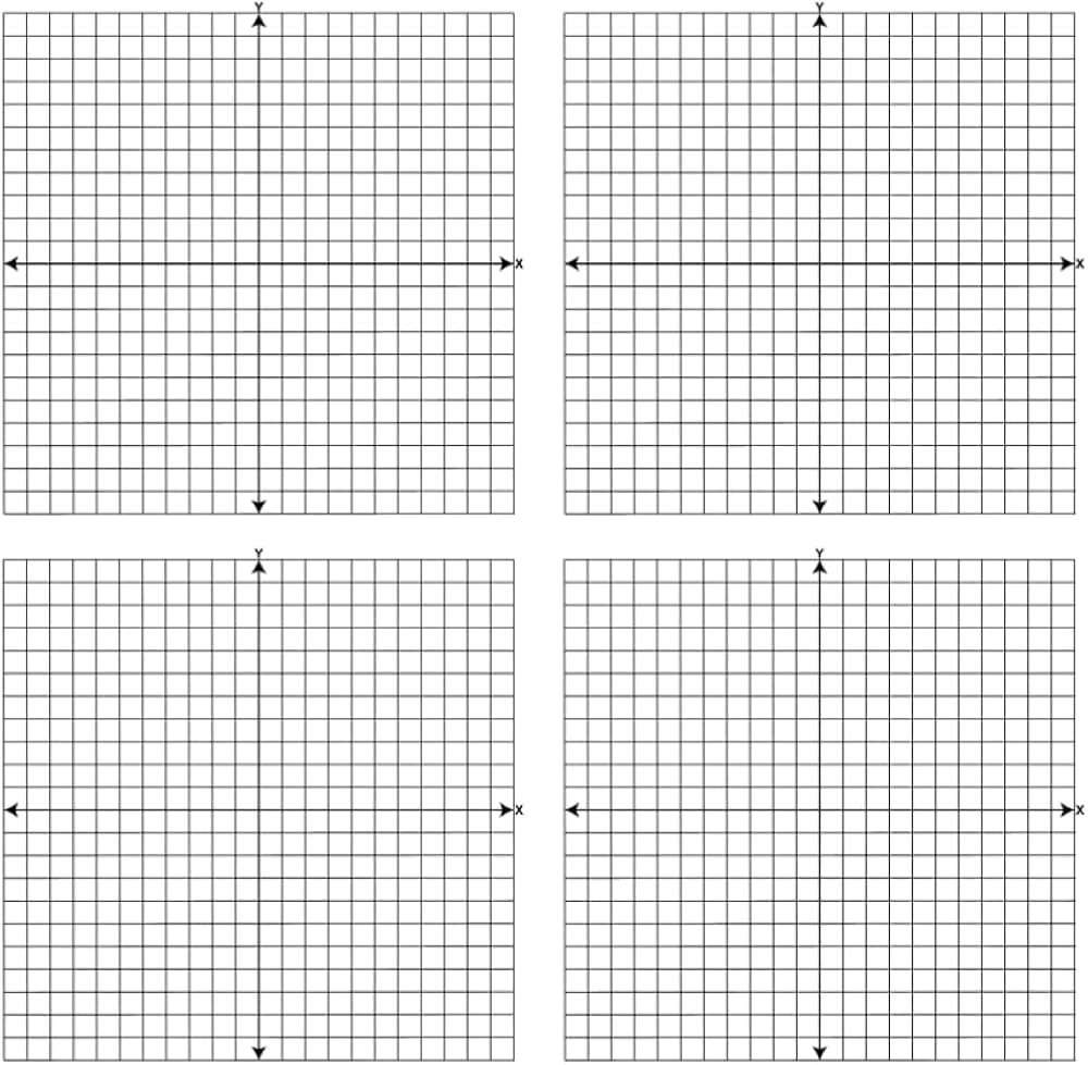 4 Quadrant Blank Graphs Printable
